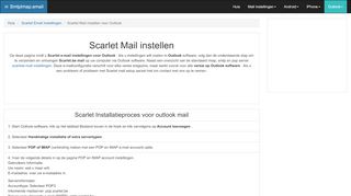 
                            9. Scarlet mail Instellen - Outlook | scarlet.be | …