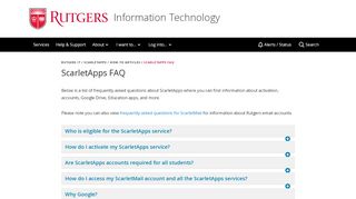 
                            4. ScarletApps FAQ - Information Technology - Rutgers University