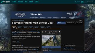 
                            1. Scavenger Hunt: Wolf School Gear | Witcher Wiki | FANDOM powered ...