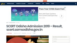 
                            6. SCERT Odisha Admission 2019 - Result, scert.samsodisha.gov ...