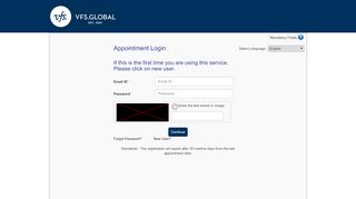 
                            11. Schedule an appointment - VFS : Registered Login - VFS Global