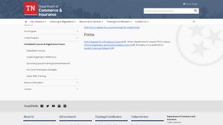 
                            3. Scheduled Courses & Registration Forms - TN.gov