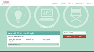 
                            3. Schedules | Connect AFC