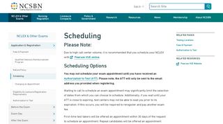 
                            4. Scheduling | NCSBN