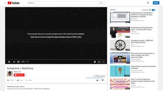 
                            9. Schedulista + MailChimp - YouTube