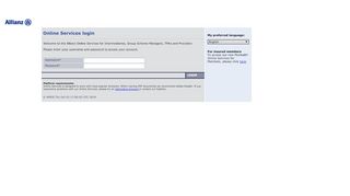 
                            4. Schermata di login ai Servizi online di Allianz