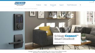 
                            4. Schlage Connect™ Smart Deadbolt | Smart Lock | Keyless entry