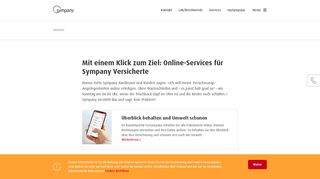 
                            8. Schnell und einfach: Online-Kundenservice von Sympany