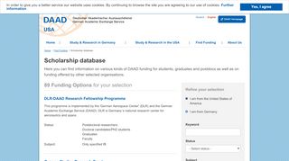 
                            7. Scholarship database | DAAD Office New York - DAAD.org