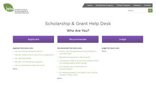 
                            1. Scholarship - ISTS Program Support