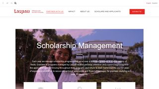 
                            2. Scholarship Management – Laspau