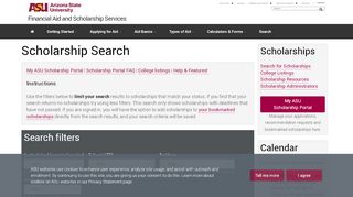 
                            7. Scholarship Search - ASU Scholarships - Arizona State University