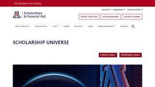 
                            2. Scholarship Universe - University of Arizona Financial Aid