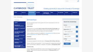 
                            8. Scholarships - Cambridge Trust