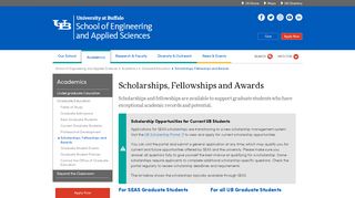 
                            9. Scholarships, Fellowships and Awards - University at Buffalo