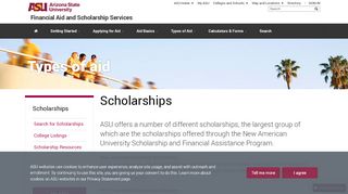 
                            8. Scholarships | Financial Aid | Arizona State University