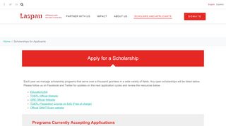 
                            4. Scholarships for Applicants – Laspau