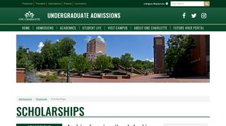 
                            5. Scholarships | Undergraduate Admissions | UNC Charlotte