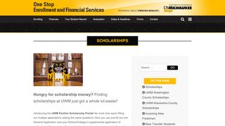 
                            1. Scholarships - University of Wisconsin-Milwaukee