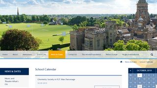 
                            9. School Calendar - Rugby School