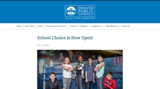 
                            1. School Choice is Now Open! | Denver Public Schools