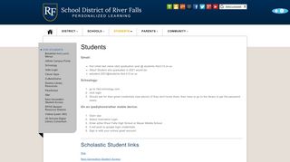 
                            3. School District of River Falls - Students