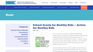 
                            9. School Grants for Healthy Kids - Action for Healthy Kids – Louisiana ...