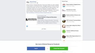 
                            9. School Kenya - Kenya Institute of Special Education... | Facebook