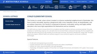 
                            6. School Listings / Conley Elementary School