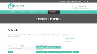 
                            5. School Listings | Polk County Public Schools