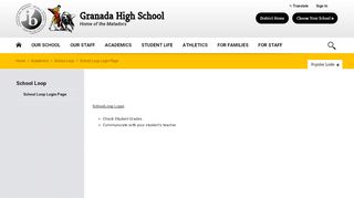 
                            7. School Loop / School Loop Login Page