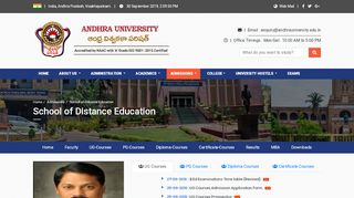 
                            2. School of Distance Education - Andhra University