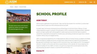 
                            5. School Profile - American International School of Mozambique