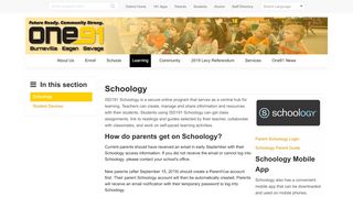 
                            3. Schoology Information | ISD 191