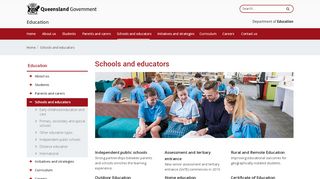 
                            1. Schools and educators - Education Queensland