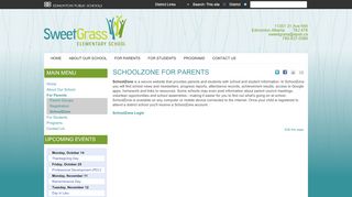 
                            7. SchoolZone for Parents - Sweet Grass- Sweet …