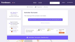 
                            7. Schröter Surname Meaning, Origins & Distribution