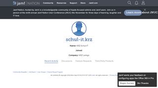 
                            9. schul-it.krz - User Profile | Jamf Nation