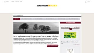 
                            5. schwaebische.de Trauerportal | Login