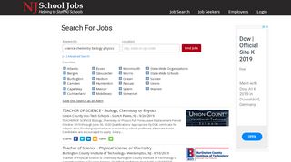 
                            9. Science - NJSchoolJobs | Job Search