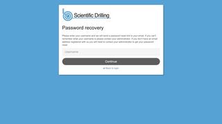 
                            5. Scientific Drilling International - Forgot password