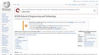 
                            7. SCMS School of Engineering and Technology - Wikipedia