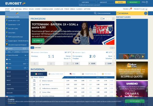 
                            3. Scommesse Sportive Online - eurobet.it