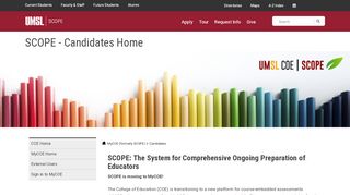 
                            9. SCOPE - Candidates Home - UMSL | College of Education - University ...