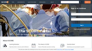 
                            1. SCORE | General Surgery Resident Curriculum Portal