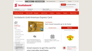 
                            6. Scotiabank American Express Gold Card | Scotiabank