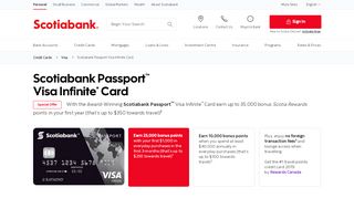 
                            7. Scotiabank Passport Visa Infinite Card