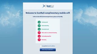 
                            8. ScotRail complimetary wifi login