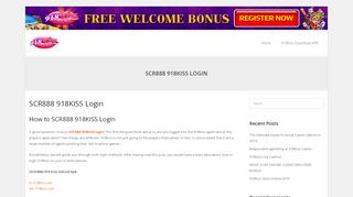 
                            9. SCR888 918KISS Login - 918kiss Casino Download, 918kiss ...