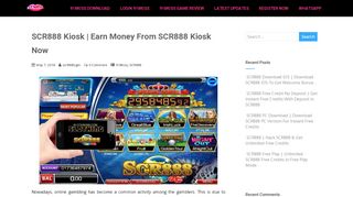 
                            3. SCR888 Kiosk | Earn Money From SCR888 Kiosk …